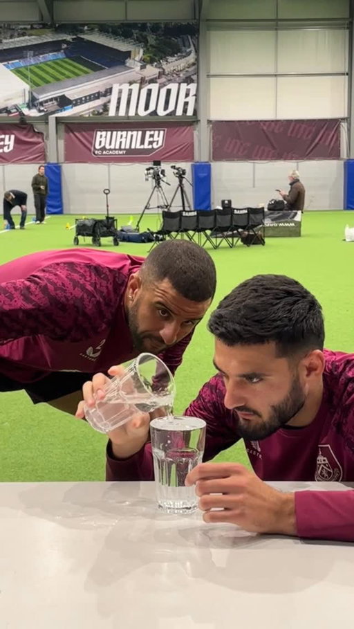 Don’t spill the water challenge with Kyle and Armando 👀💧