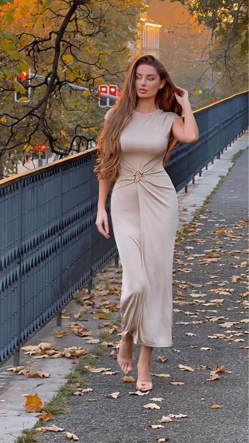 Golden hues of autumn elegance in Switzerland ⚜️ #elegant #golden #switzerland #fashion #dress #fall