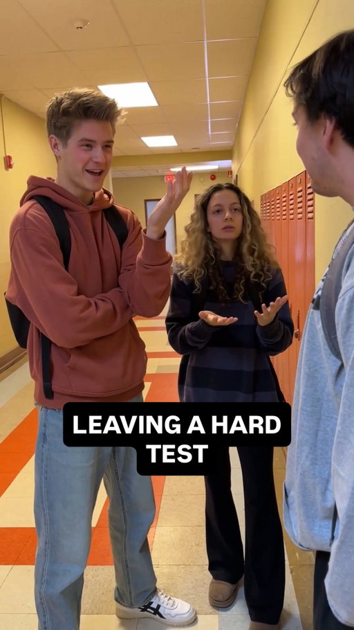 gotta flip the paper over #americanhighshorts #highschool #test #popquiz