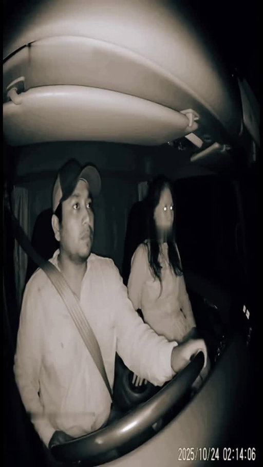 GHOST WOMAN CAUGHT ON TRUCKS DASHCAM #scaryvideos #scary #caughtoncamera #ghostcaughtoncamera