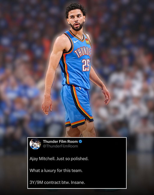 Ajay Mitchell is slowly blossoming into one of Sam Presti’s biggest gems — he was the 38th overall pick by the way. What I thought might’ve just been a good stretch of games for Ajay — a “Linsanity run” one could say — is turning into something consistent and what looks to be a legit breakout season. With a handful of solid performances, he’s positioned himself as the current frontrunner in the Sixth Man of the Year race, according to BetMGM.

Let’s not forget, Sam Presti signed the 23-year-old rookie guard to a three-year, ~$9 million contract this past offseason. He keeps this up, and the sky’s truly the limit. 

From UC Santa Barbara to superstar? I don’t want to get too ahead of myself, but it’s starting to shape up that way.

The last time the Thunder had a Sixth Man of the Year was James Harden, who averaged 16.8 points, 4.1 rebounds, and 3.7 assists off the bench back in the 2011–12 season.

Last season a consistent scoring option off the bench is something that the Thunder could’ve benefited from. The team’s overreliance on Shai Gilgeous-Alexander and Jalen Williams to put points on the board became a problem at times. 

But it’s looking like Ajay Mitchell could be the solution. A shot-creating guard off the bench and a reliable source of offense when Shai needs a breather could make the Thunder more dangerous and put them in an even better position to win the Finals.

#okcthunder #nba #oklahomacitythunder #thunderup