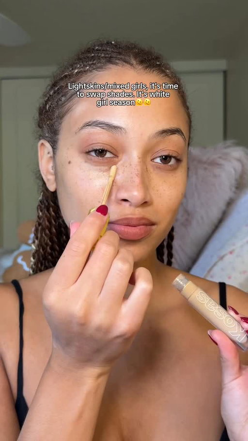 Why do I get SO light during the winter🫠 white girl season fr. 

Concealer @kosas revealer concealer in 5.5O