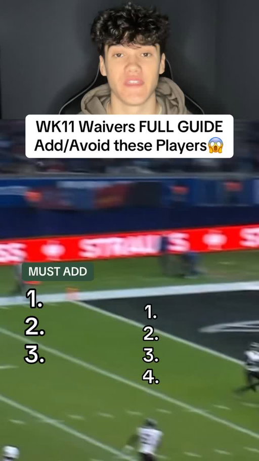 Use THIS as your Week 11 Waiver Wire guide🫵🏈
#fantasyfootball #fantasyfootballadvice #fantasyfootballtips #nflfootball #nfl