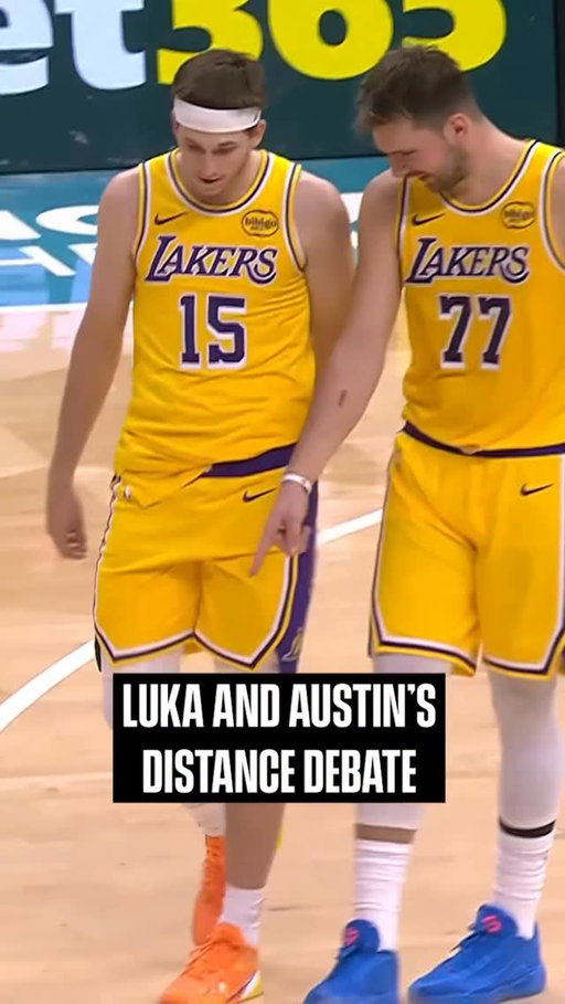 MINE WAS FURTHER 

Luka and Austin had a half-court competition... IN-GAME