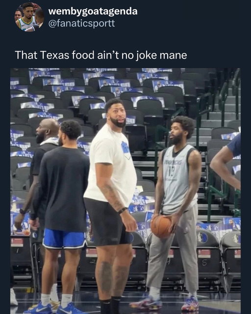 AD been eating GOOD in Dallas 😤