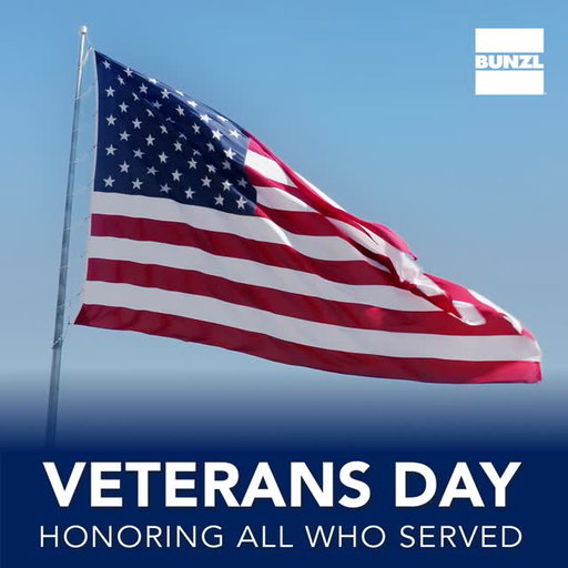 Bunzl Honors Our Veterans 🇺🇸 Today, we honor the bravery and sacrifice of our military veterans. Thank you!#VeteransDay #WeAreBunzl