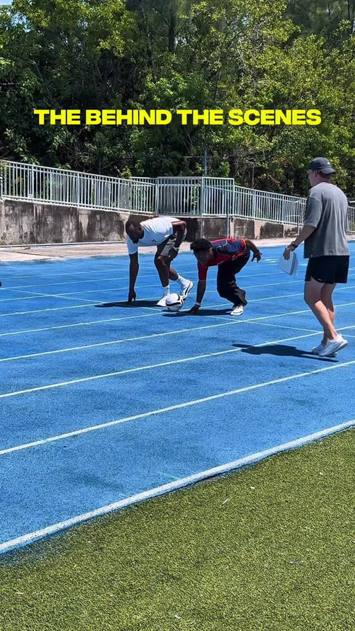 Behind the scenes of a race that could break the internet 💀⚡ Speed vs Bolt 👀 who you got?
