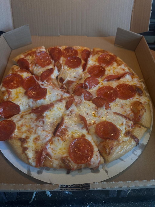Thanks to everyone who bought a pizza and made the initial batch sell out.  I am now starting batch 2 hit me up to get on the list spots fill up quick 
20 bucks per pizza ( pepperoni or cheese) plus $2 for extra toppings.  Hit me up.  Pizzas baking weds