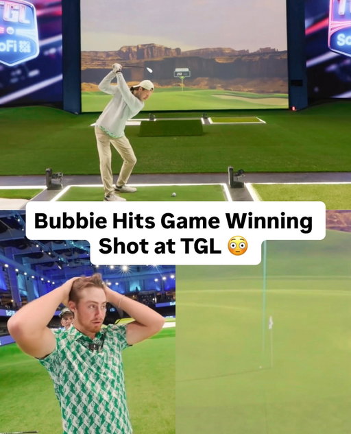 Bubbie coming in CLUTCH. Get tickets in our bio today to see the boys LIVE at TGL Arena with @commongolf, @noahkahanmusic and @niallhoran on November 21st!

See you there 👊