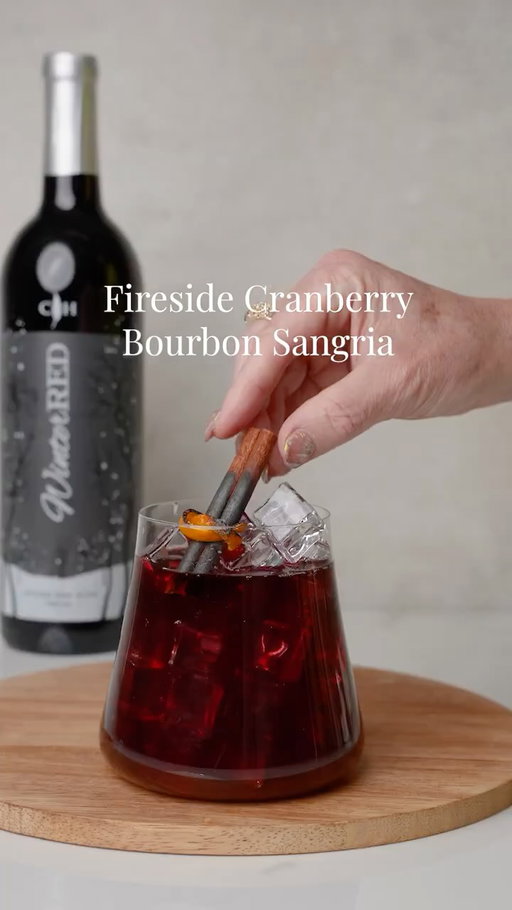 When your leftovers turn into your new fave cocktail 👀

Fireside Cranberry Bourbon Sangria — smoky, sweet & perfect for your post-Thanksgiving dinner 🍂🍷

3 oz Winter Red | .5 oz Bourbon | .25 oz Cointreau | spoon of cranberry sauce | .5 oz apple cider