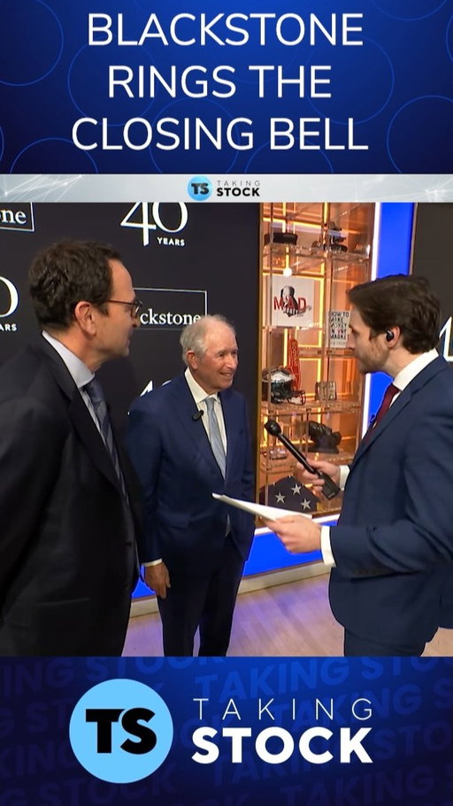 40 years of powering tomorrow’s economy — hear from @blackstone's Stephen Schwarzman and Jon Gray after ringing the Closing Bell, only on @TakingStockLive.

@jd_durkin | @fintechtvglobal | @cheddar | @money20_20