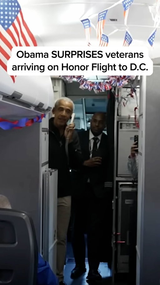 Former President Barack Obama boarded an Honor Flight from Madison, Wisconsin moments after it landed at Ronald Reagan Washington National Airport on Monday to greet 79 Korean and Vietnam War veterans and their families as they arrived to visit Washington’s war memorials.

#obama #veteransday
