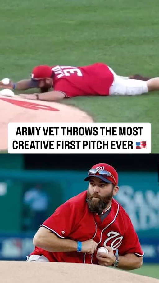 Before a Washington Nationals game in 2014, retired U.S. Army Sgt. 1st Class Brian Keaton tossed the first pitch like a grenade 🇺🇸

#mlb #veteransday #usa