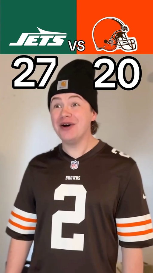 JETS VS BROWNS RECAP😳🤣🏈 #nfl #football #jets #browns #skit #funny