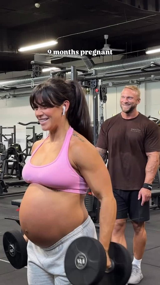 one of my videos that went viral from my pregnancy. looking back on my workouts from this pregnancy and I feel so wholesome! how I kept showing up for us. how strong I was. how proud I am of that mama. she didn’t always have the energy to show up, but every little movement mattered, because every effort was forUS 🤍

STILL CRYING OVER HIS PROUD FACE!!!!