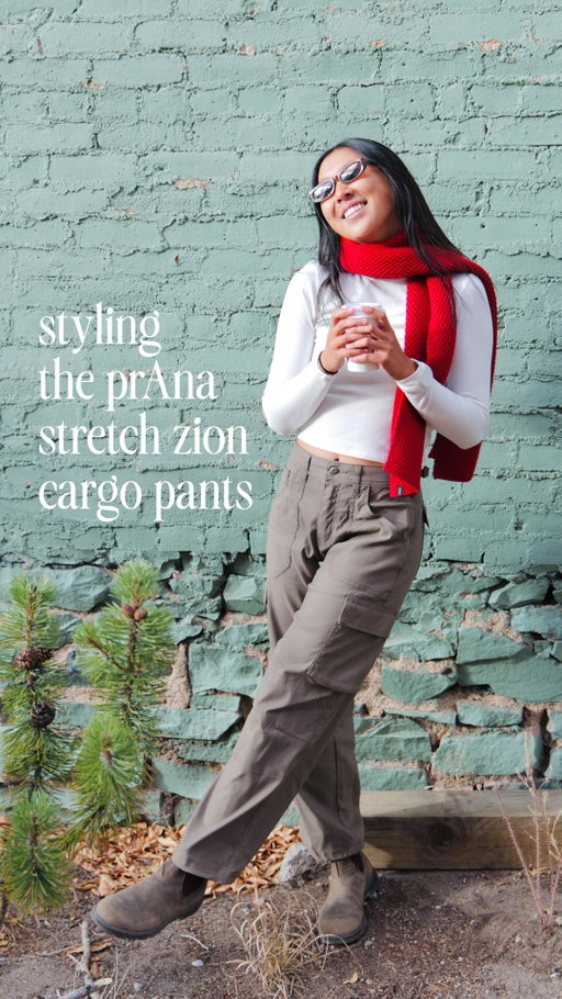 I never knew I could be this excited about pants but here I am👖

The @prana Stretch Zion Cargo Pants are my ride or die pants - if they have no fans I am dead. #prAna #prAnapartner

Here is my size & fit info and some other favs from prAna to style them with!👇
Bottoms: Size 4 inseam 29” (I am 5’7” and weigh ~145 lb)
Tops: Small

- Fire Lodge Sweater
- Lotus Long Sleeve Tee
- Sol Searcher Long Sleeve Crew
- Encinitas Field Coat