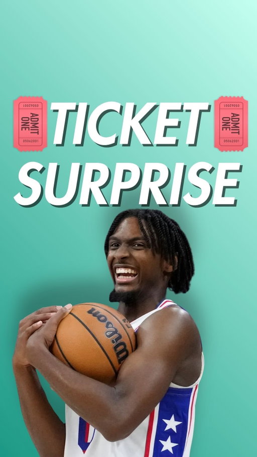 Surprising a fan with Row 4 seats at the 76ers game❤️🏀

For experiences like these, use code TDAY10 at @eventticketscenter for 10% off all orders $150 or more! 🎟️ #ad