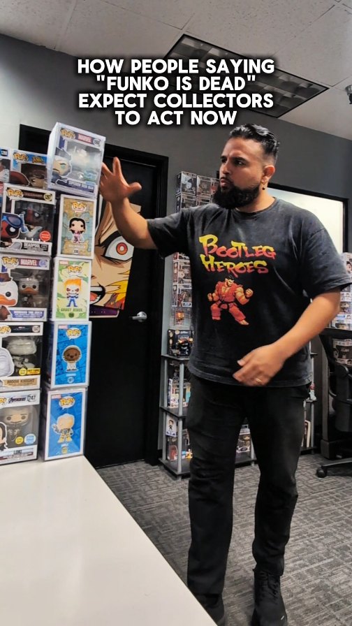 How People Saying "Funko Pops are Dead" or "Funko is dying" expect collectors to act now that all those clickbait articles went viral lol who has ever checked the stock market before buying something you actually enjoy collecting? I may check eBay prices at the most, but not how the whole company is doing. Lol let's say a worse case scenario that I don't expect to happen, actually happens and they close down Funko... What do you think will happen with Funko pops that are out already and are harder to get like chases or limited pops? They should go up over time because news flash, no more restocks will happen. 😂 This is my 4th or 5th time going through Funko articles going viral saying it's cooked, and they are still here 🤷🏽‍♂️ If you collect anything, do it because you genuinely enjoy what you're buying that if it goes to 0, you will still be happy with what you got 👐🏽