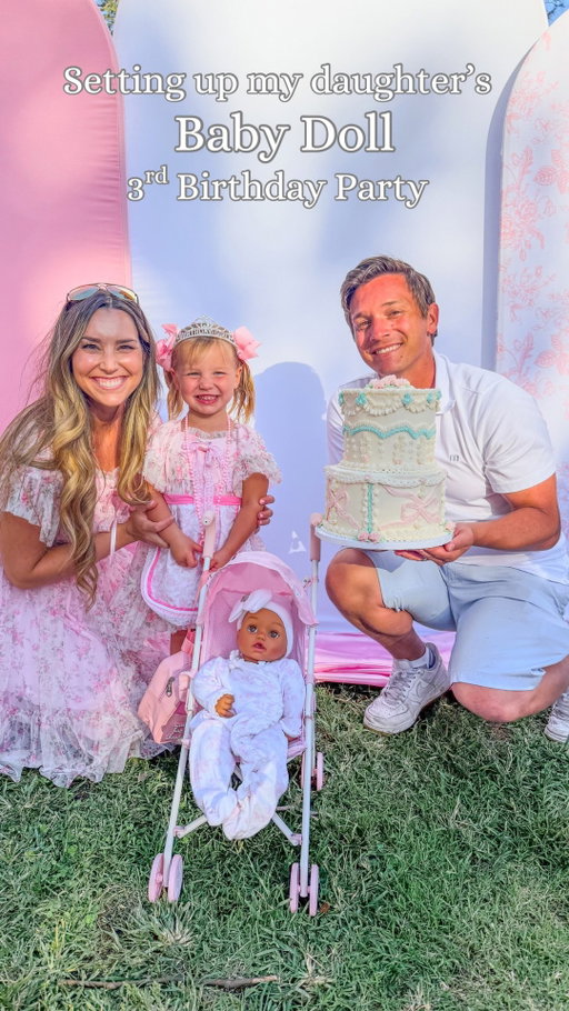 The third birthday party of my daughter’s dreams! My daughter is obsessed with all things baby dolls just like I was as a little girl! So doing this party for her was also a dream come true for me!

Comment BABY DOLL PARTY and I’ll send you the links to everything used and my blog post with more details on the party!

Video Description: Baby Doll Birthday Party. Set up my daughter’s 3rd birthday party. DIY birthday party. Girl birthday party ideas.

#momof4 girlsbirthday #girlparty #girlbirthday #girlbirthdayparty #thirdbirthday 
#3rdbirthday #dollparty #diypartydecor #diybirthdayparty #diyparty #pinterestmom #girlmom #kidparty