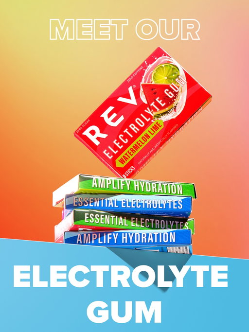 Say hello to REV Electrolyte Gum - hydration, redefined 🙌 because performance shouldn’t wait for a water break.