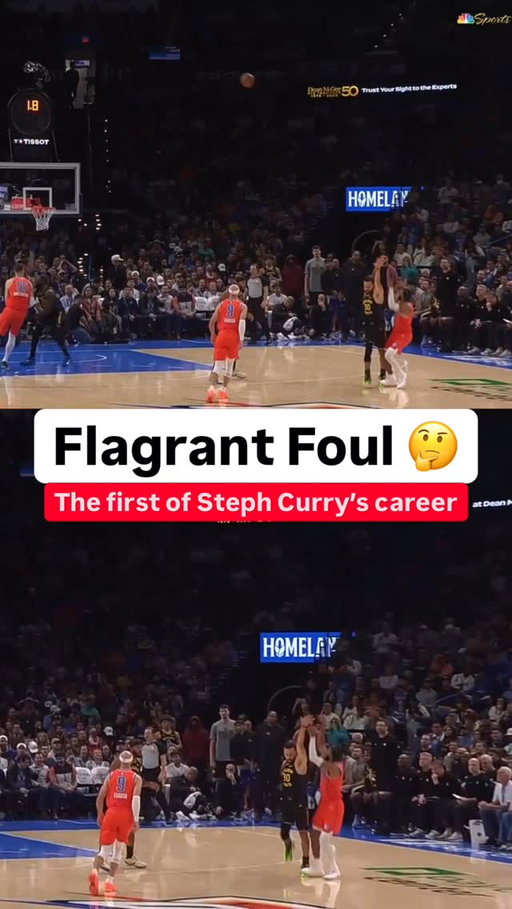 Steph’s first flagrant foul 😬