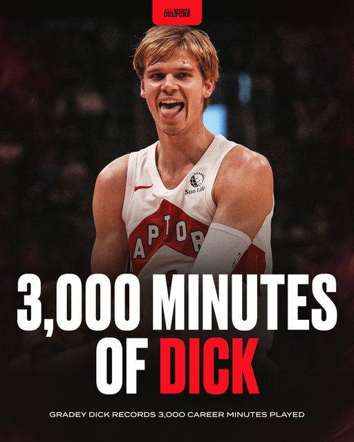 What a milestone for Gradey 🙌 Impressive stamina out of Dick. 🔥