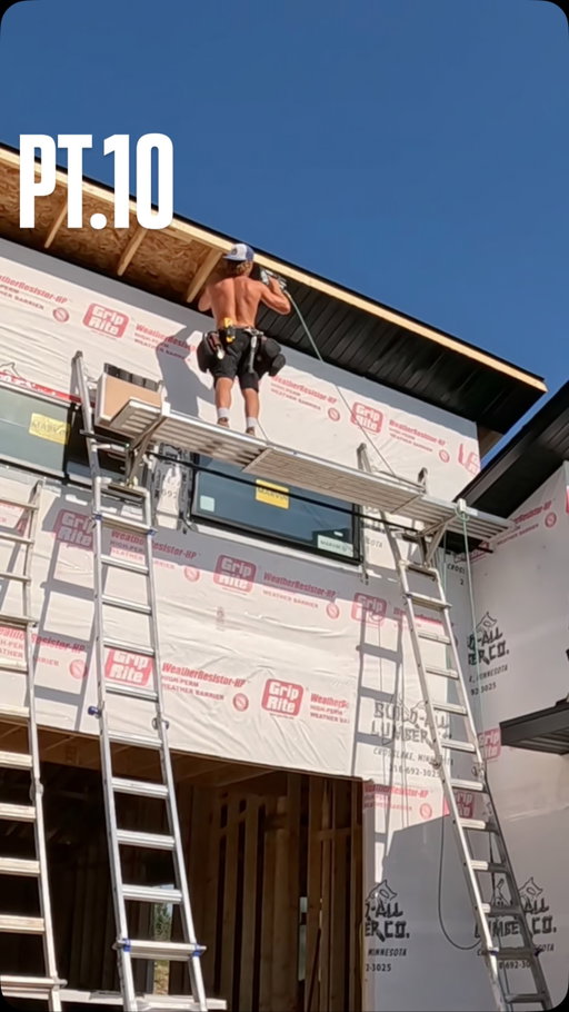 PT.10 interior update and Soffit/Fascia #dıy #build #customhome #modernhome #series #exterior