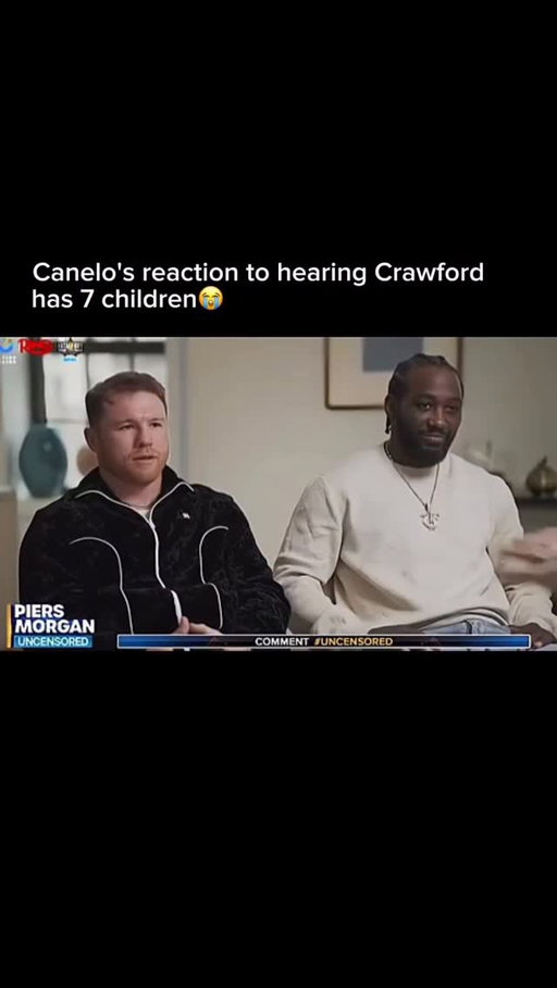 Canelo was shook 😭 (via @piersmorganuncensored)