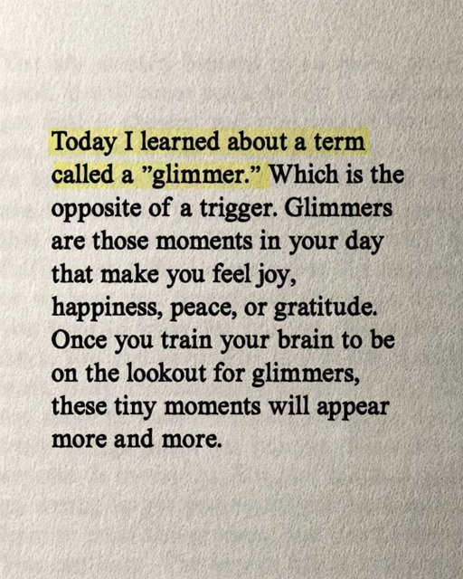 5 ways to actually practice gratitude in your life:

1. Look for glimmers
Glimmers are the opposite of triggers. They're those tiny moments in your day that make you feel joy, peace, or gratitude. Once you train your brain to be on the lookout for them, they start appearing everywhere.

2. Snap a joy photo
Take one picture per day of something that brought you joy. A cup of coffee, a funny street sign, the way the sunlight hits your desk. Not for social media—just for you.

3. Say it when you feel it
When someone does something you appreciate, actually tell them. Doesn't have to be profound. Just: "I'm glad you're in my life" or "Thanks for always making me laugh."

4. Practice future nostalgia
Throughout your day, pause and ask: "Will I miss this moment someday?" Your current morning routine, the commute you complain about, even your kid's phase of asking "why?" fifty times a day.

5. Add an upside to your complaints
If you catch yourself venting about something, tack on one small silver lining. "This weather is awful…but at least I get to wear my favorite jacket."

———

I write a weekly newsletter where I share 5 ideas like this.

Comment “newsletter” and I’ll DM you the link.

→ percentbetter.com