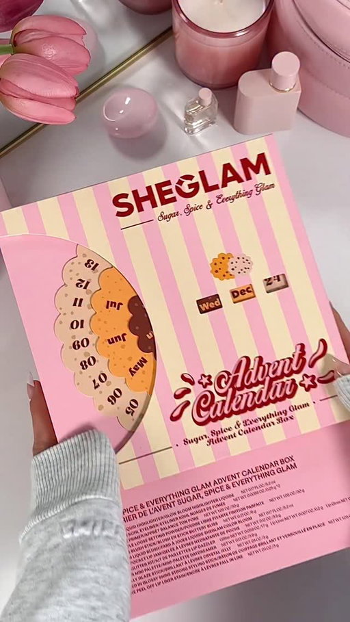 let’s unbox the first 6 days of SHEGLAM’s Sugar, Spice & everything glam advent calendar ✨

the packaging is so adorable and everything full sized!

@sheglam_official #sheglam #adventcalender #SHEGLAMadventcalendar #SHEGLAMblackfriday #fullfaceofSHEGLAM #SHEGLAMcollection #makeup