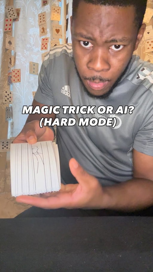 This is what you call HARD MODE!

#magictrick #magic #ai #hardmode