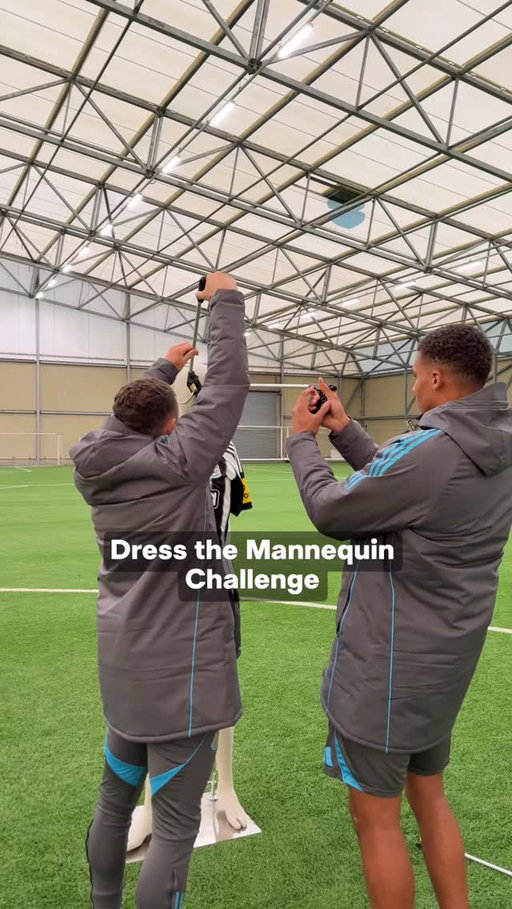 We asked the lads to dress the mannequin…