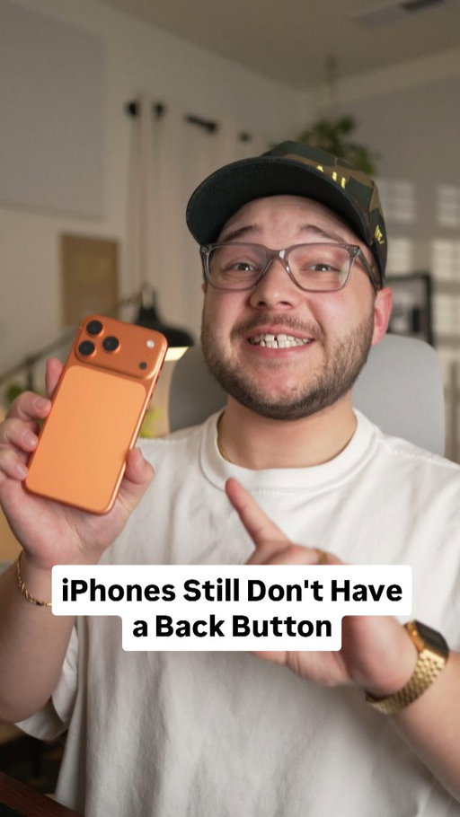 iPhones still don't have a back button #tech #iphone #android #imparkerburton #androidguy