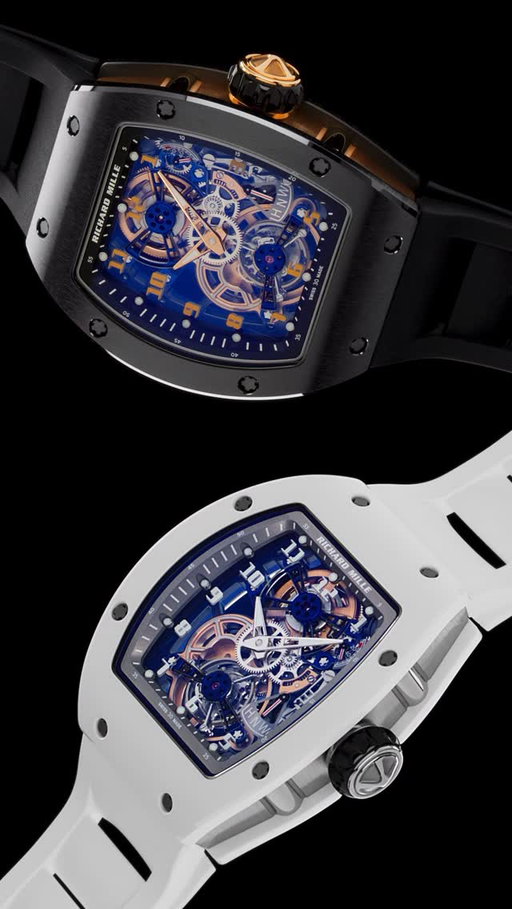 The two new interpretations of the RM 17-02 Tourbillon, powered by the same ultra-skeletonised titanium heart, are distinguished by their unique aesthetics and personalities.
While the RM 17-02 in TZP black ceramic embodies an ardent technicality, where the warmth of gold and the visual power of black ceramic evoke a sense of creative volcanism, the RM 17-02 in ATZ white ceramic expresses purity and elegance, allowing the movement to fully reveal its technical and visual virtuosity.

🎥 @milledollars