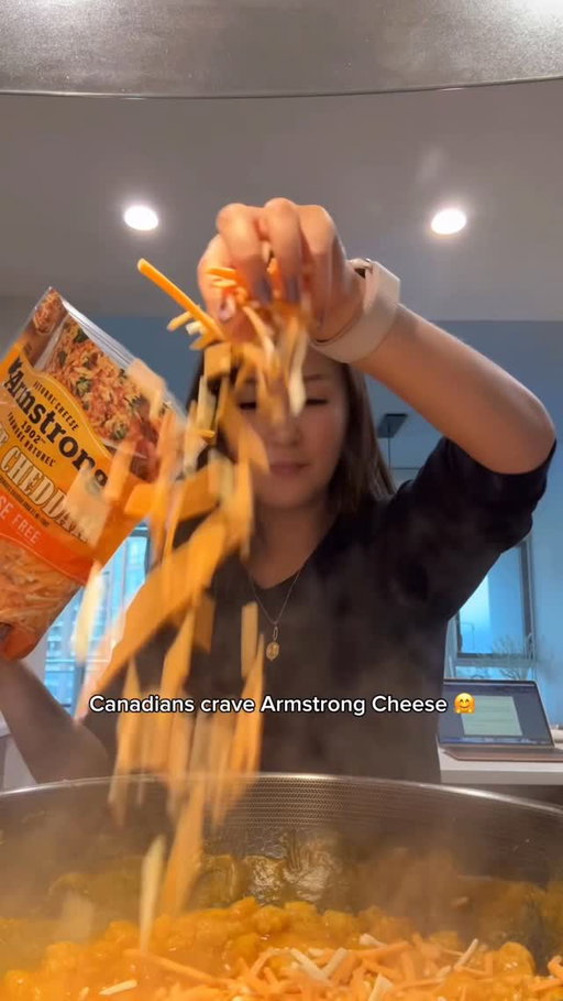 When @ArmstrongCheese CHEESEGPT decides what you have for a cozy dinner night in 🙂‍↔️✨#ad

It told me to make this ONE POT Lactose-Free Butternut Squash Mac & Cheese with Crispy Bacon and wow.... does this look delicious or WHATTTT 🤩

Lactose-Free Butternut Squash Mac & Cheese with Crispy Bacon (One Pot)

Ingredients (Serves 4–6)

8 oz (about 2 cups) dry short-cut pasta (such as shells, rotini, or cavatappi)
1 ½ cups butternut squash purée (from a can)
2 cups lactose-free milk
2 cups chicken broth
1 ½ cups Armstrong Lactose-Free Triple Cheddar Shredded Cheese
3 slices bacon, chopped
2 tbsp olive oil
1 tbsp cornstarch
½ tsp garlic powder
¼ tsp onion powder
¼ tsp smoked paprika (optional but adds great flavor)

Instructions

1. In a large pot or deep skillet, cook chopped bacon over medium heat until crispy. Remove and place on a paper towel–lined plate. Leave about 1 tablespoon of bacon fat in the pot (discard any excess).

2. In the same pot, add the dry pasta, lactose-free milk, and chicken broth. Bring to a gentle simmer over medium heat, stirring often so the pasta doesn’t stick. Cook until the pasta is al dente and most of the liquid is absorbed, about 8–10 minutes.

3. Lower the heat to medium-low. Stir in the butternut squash purée, olive oil, garlic powder, onion powder, smoked paprika, salt, and pepper. Stir well until smooth and heated through.

4. In a small bowl, whisk the cornstarch with 2 tablespoons of water to make a slurry. Stir a little bit into the pot and cook for 1–2 minutes until slightly thickened. Then, add the Armstrong Lactose-Free Triple Cheddar Cheese, stirring constantly until melted and creamy.

5. Fold in half of the crispy bacon. Taste and adjust seasoning if needed. Serve warm, topped with the remaining bacon and a sprinkle of extra cheese if desired.

6. Add Salt and black pepper, to taste. Enjoy!

#canadianscravearmstrong #cheesegpt