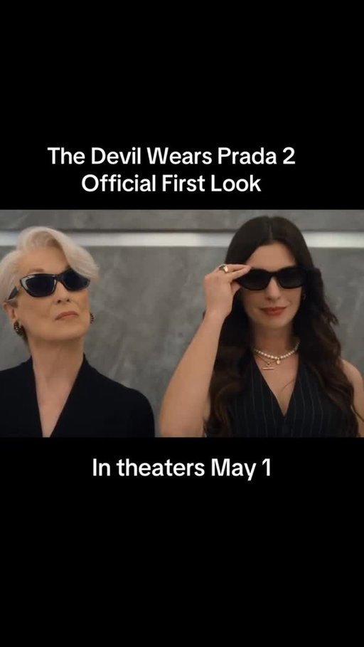 “Took you long enough.”
Meryl Streep and Anne Hathaway return for #TheDevilWearsPrada2 - In theaters May 1.