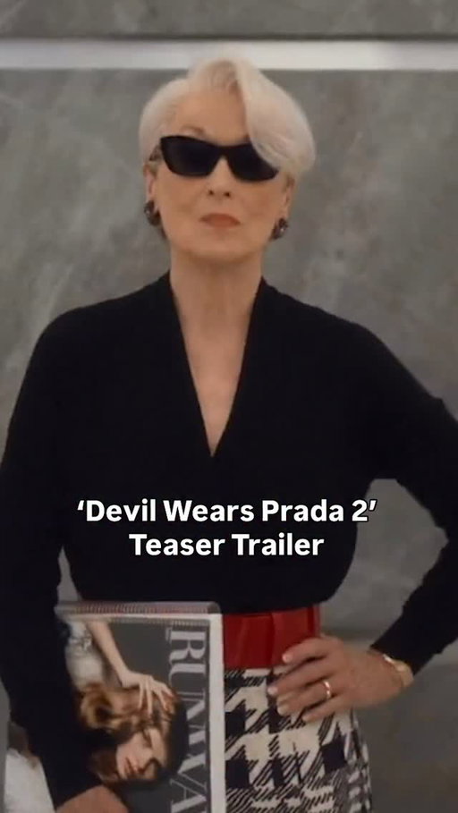 A short-but-sweet teaser trailer for #TheDevilWearsPrada2 offers the first footage from the long-awaited sequel and marks the return of #MerylStreep and #AnneHathaway to their iconic roles.

The footage shows Miranda and Andy meeting in an elevator. Not shown are co-stars #EmilyBlunt and #StanleyTucci, who also reprise their roles from the 2006 fashion comedy.

Watch the full teaser — ahead of its theatrical release on May 1, 2026 — the link in bio.
