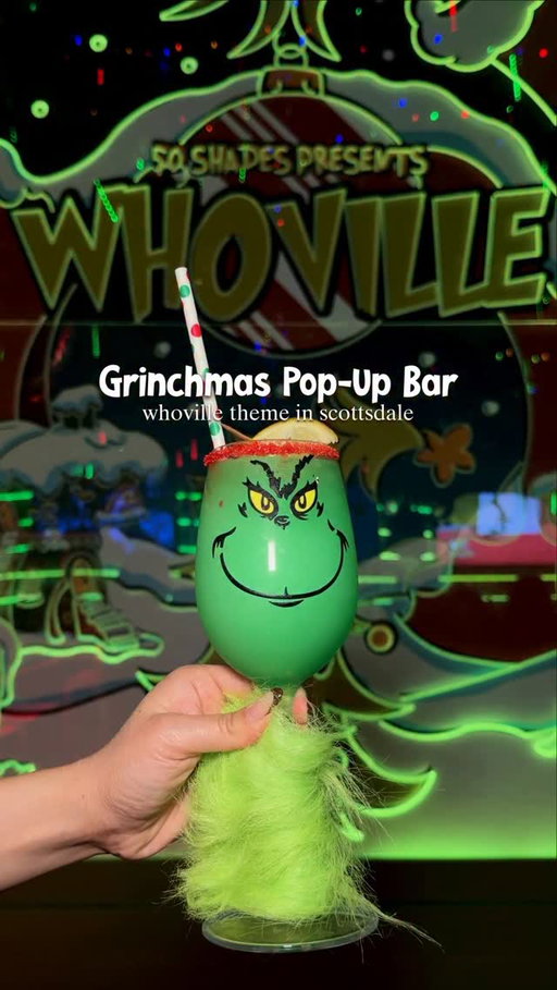🎄 One of the best over-the-top bars is doing a festive Whoville-theme this year and you don’t wanna miss it! 50 Shades of Rosé has a line up of fun drinks and food - my favorites were the Whoville Frost, Gingerbread Martini and Christmas tree flight. On Tuesdays they do Snow Globe & Sip for $25 where you get a snow globe kit, glass of wine and a flatbread! We had a blast. Shout out to the team for having us in and for their amazing service/hospitality as usual. 

@50shadesofroseaz 
📍7419 E Indian Plaza B, Scottsdale, AZ 85251