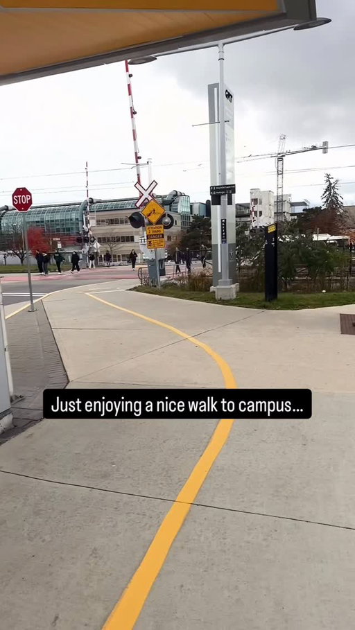 Every. Single. Time. 🚈🚧 #UWaterloo