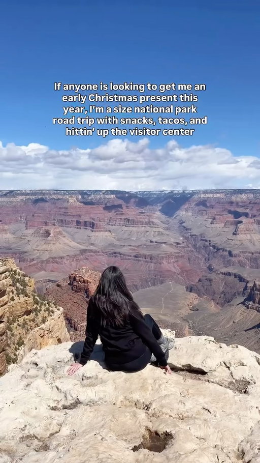 All I want for Christmas is a national park road trip (and tacos). 🌮🎄 

Snacks packed, playlist loaded, visitor center stop mandatory. 

IB: @kristenmayx 💖

SHARE THIS if that’s your kind of gift too 🏞️

What park would you pick for a winter road trip? ✨

#nationalpark #nationalparks #outdoors #explore #nature #travel #adventure
