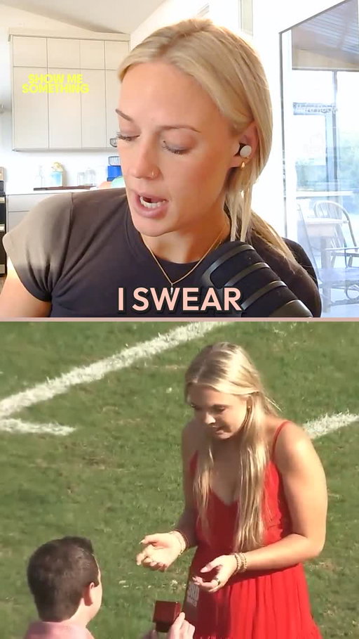 Propose to @sophie_cham at a sporting event… and you’ll get punched in the face
