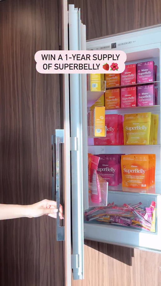 We’re giving away a 1-YEAR SUPPLY OF SUPERBELLY (valued at $800+) 🍓🌺 That’s 1 year of no tummy troubles and a happy, hydrated gut!

⭐️ How to Win:
• Follow us @itsblume 
• Like and save this post
• Tag your friends (unlimited entries)
• Complete your entries: Click the link in our bio and sign up for Early Access to Black Friday

✨ Bonus Entry: Share this reel to your stories and tag us!

This giveaway is open to Canadian and US residents only and ends on 11/19/2025 at 11:59pm PT. 1 winner will be notified via direct message from the official @itsblume account! Please be careful of fraudulent messages. This giveaway is in no way sponsored, endorsed, administered by, or associated with Facebook or Instagram.

#fridgestorage #fridgerestock #electrolytes #guthealthy #hydrationboost #hydrationgoals
