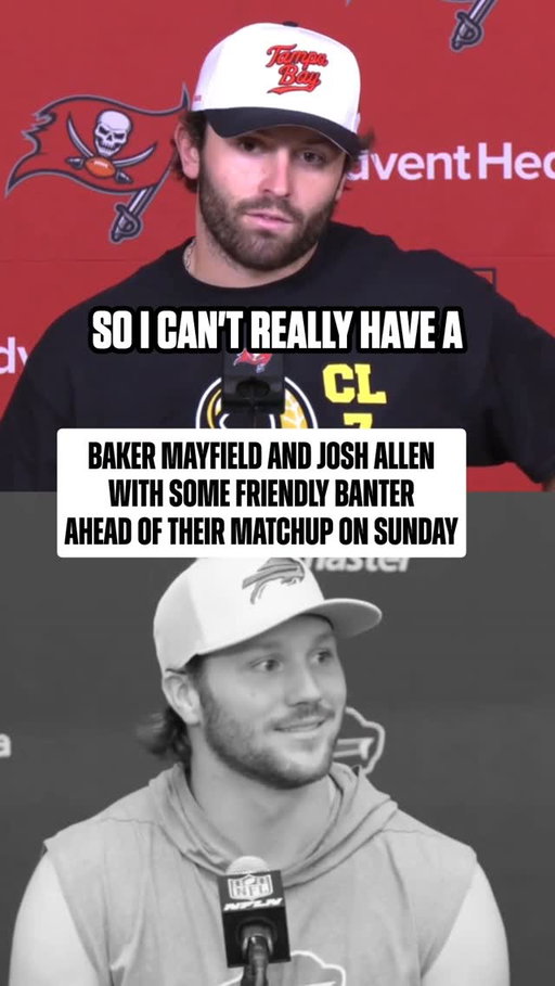 a little trash talk never hurt nobody 😂

TBvsBUF– Sunday 1pm ET on CBS/Paramount+
watch.nfl.com