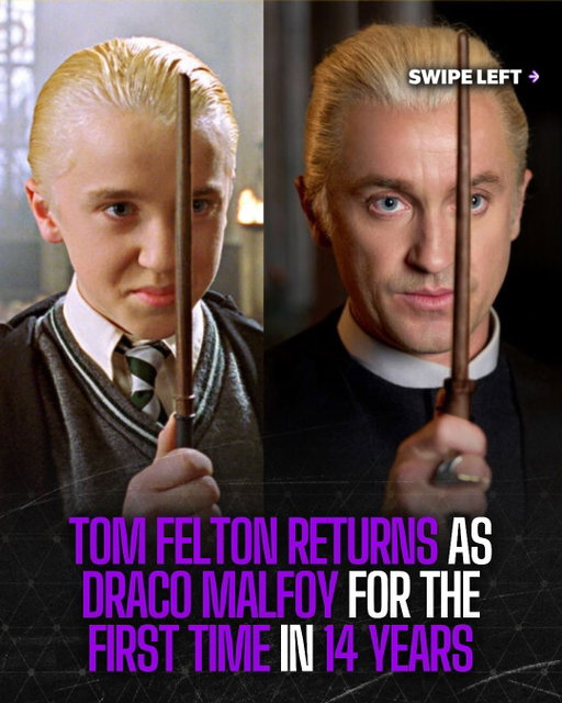 Tom Felton has returned to his role as Draco Malfoy for the first time in 14 years. He made his broadway debut last night as part of the Harry Potter and the Cursed Child cast. The crowd went crazy seeing him on stage👀

#dracomalfoy #harrypotter #trending #explore