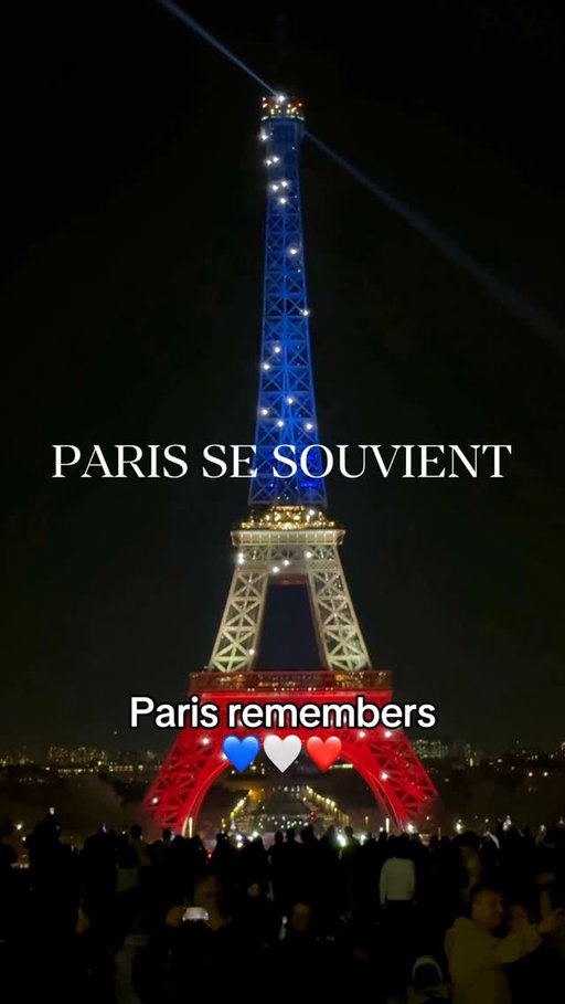 PARIS REMEMBERS 🇫🇷🙏✨La Tour Eiffel s’illumine pour ne jamais oublier. Tonight and tomorrow the Eiffel Tower glows in blue, white and red a symbol of love and remembrance. 

Ten years later, Paris still remembers.. the 130 lives lost on November 13, 2015, and the strength that rose from heartbreak. Paris se souvient. La lumière ne s’éteint jamais.

💙🤍❤️ In Paris, we never forget & we always stand together. 

#paris #eiffel #13Novembre #parismaville #VilleDeLumière