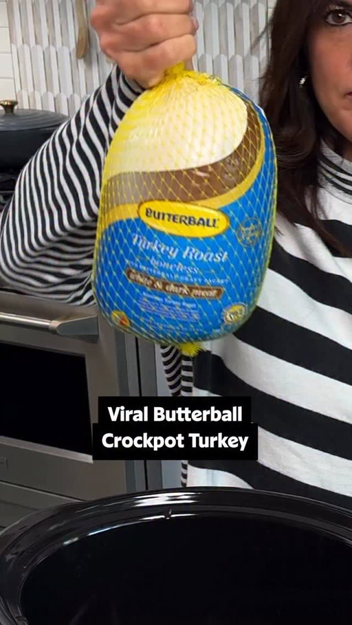 Fuss-free crockpot turkey? Are we hearing that right? 🫨

Sometimes, the shortcut *does* pay off in the end! This Viral Butterball Crockpot Turkey is everything @allyssainthekitchen says it is and more! Get the full recipe details down below or at the link in the @allrecipes bio. 🦃

Ingredients:
1 (3 pound) boneless turkey breast, such as Butterball®, with gravy packet
1 1/2 teaspoons kosher salt
1/2 teaspoon freshly ground black pepper
1/2 teaspoon garlic powder
1/2 teaspoon onion powder
1 1/2 teaspoons poultry seasoning
1 (1 ounce) packet onion soup mix
1 cup whole berry cranberry sauce
1/2 cup apple cider
3 tablespoons cold water
1 tablespoon cornstarch

Directions:
Remove gravy packet from turkey package and set aside. Leave netting around the turkey while cooking.

Season turkey all over with salt, pepper, garlic powder, onion powder, and poultry seasoning. Place seasoned turkey in a slow cooker.

Top with onion soup mix and cranberry sauce. Pour cider around turkey and cook on High for 2 1/2 to 3 hours or on Low for 5 to 6 hours.

Remove netting with kitchen shears and let turkey rest while sauce is prepared.

Strain liquid from the slow cooker into a small saucepan; stir in reserved gravy packet and bring to a simmer.

In a small bowl whisk together 3 tablespoon cold water and 1 tablespoon cornstarch until cornstarch is dissolved.  Whisk cornstarch mixture into gravy and simmer until thickened.

Slice turkey and serve with gravy.

Inspiration: @allyssainthekitchen 
🧑‍🍳: @nicolemcmom 

#turkey #butterball #crockpot #thanksgiving #turkeyrecipe