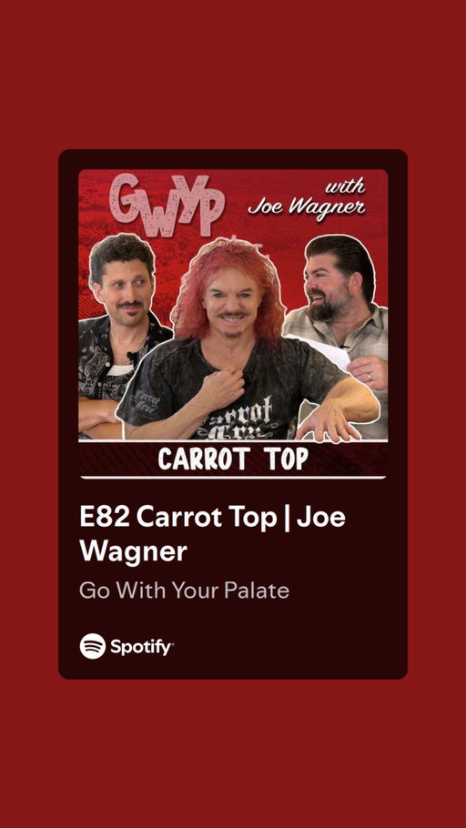 “There’s no cool way to eat a hotdog”

@carrottoplive on Go With Your Palate podcast!