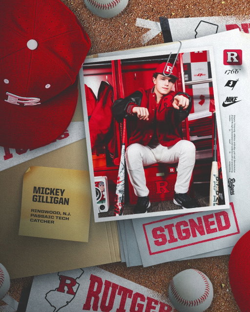 Mickey Gilligan. Signed. 🔒
 
A top-300 recruit and one of the top catchers in the country, Mickey is a big-time addition to our program!
 
Let's get to work, @mickeygilligan!