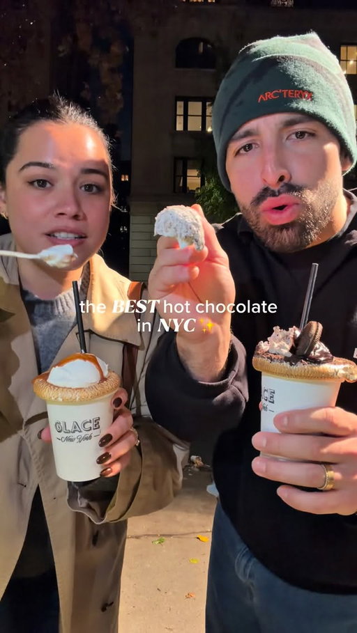 my favorite hot chocolate in the city 🍫☕️✨ #hotchocolate #nyc #nycfoodie #christmasinnyc #aniessanavarro