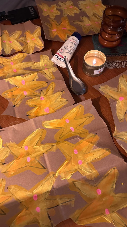 help I can’t stop making garland out of trader joe’s bags